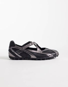 Bronx Bronx gravit-yy sneakerinas in black gunmetal