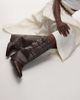 Bronx Bronx kendr-a buckle detail fold over boots in croc print coffee bean-Brown - 1