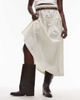 Bronx Bronx kendr-a buckle detail fold over boots in croc print coffee bean-Brown - 2