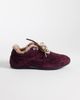 Bronx Bronx Myr-aa lace up sneakers with shearling in deep bordeaux-Red - 1