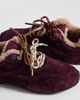 Bronx Bronx Myr-aa lace up sneakers with shearling in deep bordeaux-Red - 4