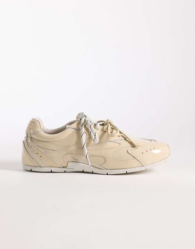 Bronx Bronx Myr-aa sneakers in patent butter yellow