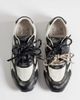 Bronx Bronx Myr-aa sneakers in washed black and off white - 3