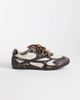 Bronx Bronx Myr-aa sneakers in washed coffee bean and off white - 1