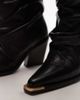 Bronx Bronx New-kole slouchy mid ankle boots in leather black - 2