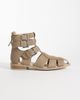 Bronx Bronx Next-wagon cage shoes in sand suede-Neutral - 1