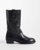 Bronx Bronx Rho-deo slouched ankle boots in black leather - 1