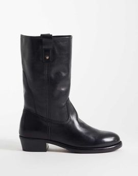 Bronx Bronx Rho-deo slouched ankle boots in black leather