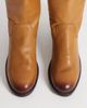 Bronx Bronx Rho-deo slouched ankle boots in mustard leather-Brown - 4