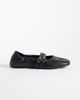 Bronx Bronx Semm-ie ballet flats in black soft leather - 2
