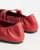 Bronx Bronx Semm-ie ballet flats in red soft leather - 3