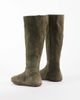 Bronx Bronx Tyl-aa round toe knee boots in khaki-green suede - 3