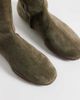 Bronx Bronx Tyl-aa round toe knee boots in khaki-green suede - 4