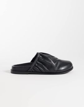 Bronx Bronx Yla-na flat mules in black leather