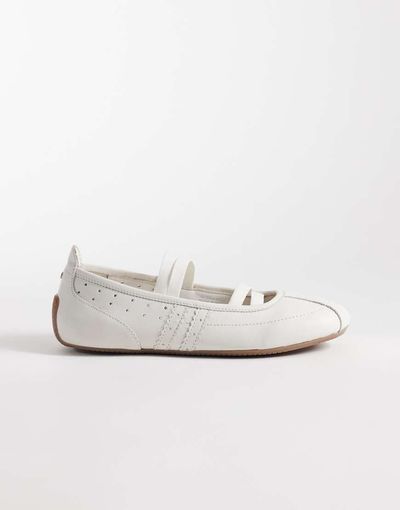 Bronx Bronx zenday-a ballet flats in off white