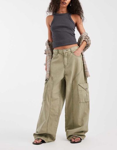 BRONZE SNAKE Bronze Snake Annie cargo pants in khaki-Green