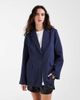 BRONZE SNAKE Bronze Snake Brooks Blazer in navy pinstripe - 1