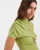 BRONZE SNAKE Bronze Snake Danielle asymmetric high neck top in matcha green - 3
