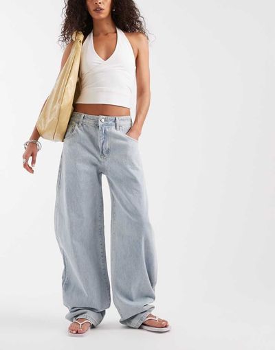 BRONZE SNAKE Bronze Snake Horseshoe jeans in light wash denim-Blue