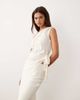 BRONZE SNAKE BRONZE SNAKE Kallie off the shoulder asymmetric top and maxi skirt set in ivory-White - 2