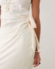 BRONZE SNAKE BRONZE SNAKE Kallie off the shoulder asymmetric top and maxi skirt set in ivory-White - 4