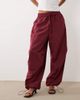 BRONZE SNAKE BRONZE SNAKE Lavinia balloon cargo pants in berry-Red - 3