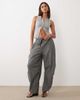 BRONZE SNAKE BRONZE SNAKE Lavinia pinstriped pants in gray - 1