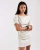 BRONZE SNAKE Bronze Snake Margarita mini dress in beige-White - 2