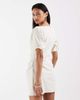 BRONZE SNAKE Bronze Snake Margarita mini dress in beige-White - 4