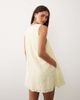 BRONZE SNAKE BRONZE SNAKE Samira scoop neck eyelet smock dress in lemon yellow - 3