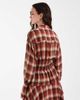 BRONZE SNAKE Bronze Snake soho plaid shirred waist shirt in red - part of a set-White - 4