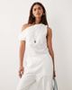 BRONZE SNAKE BRONZE SNAKE Tasi off the shoulder asymmetric top and pants set in white - 3