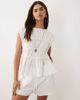 BRONZE SNAKE BRONZE SNAKE Tilly shirred top and shorts set in white - 1