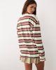 BRONZE SNAKE BRONZE SNAKE Tim striped long sleeve top in chocolate-Brown - 2