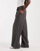 BRONZE SNAKE BRONZE SNAKE wide leg pants with tie waistband in dark gray - 2