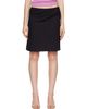 Brooke Callahan Brooke Callahan Black Straight Midi Skirt - 1