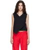 Brooke Callahan Brooke Callahan Black Wrap Top - 1