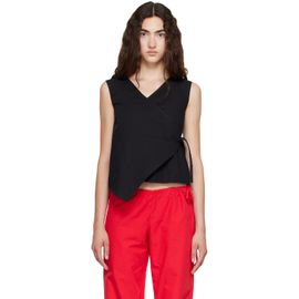 Brooke Callahan Brooke Callahan Black Wrap Top