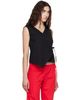 Brooke Callahan Brooke Callahan Black Wrap Top - 2