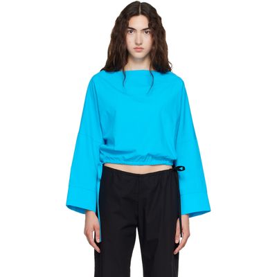 Brooke Callahan Brooke Callahan Blue Cuff Top