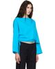 Brooke Callahan Brooke Callahan Blue Cuff Top - 2
