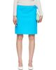 Brooke Callahan Brooke Callahan Blue Straight Midi Skirt - 1