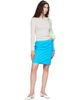 Brooke Callahan Brooke Callahan Blue Straight Midi Skirt - 4