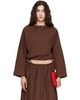 Brooke Callahan Brooke Callahan Brown Cuff Top - 1