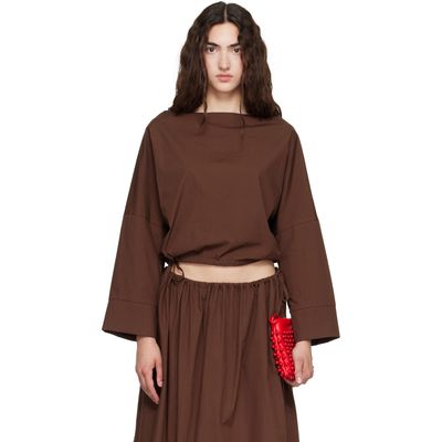 Brooke Callahan Brooke Callahan Brown Cuff Top