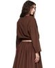 Brooke Callahan Brooke Callahan Brown Cuff Top - 3