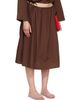 Brooke Callahan Brooke Callahan Brown Tie Midi Skirt - 2