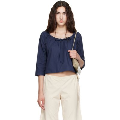 Brooke Callahan Brooke Callahan Navy Scoop Top