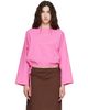 Brooke Callahan Brooke Callahan Pink Cuff Top - 1