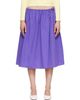 Brooke Callahan Brooke Callahan Purple Tie Midi Skirt - 1